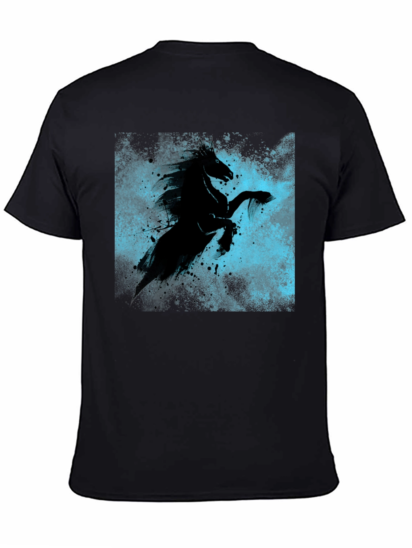 Black Horse Graphic Tee - Unique Style