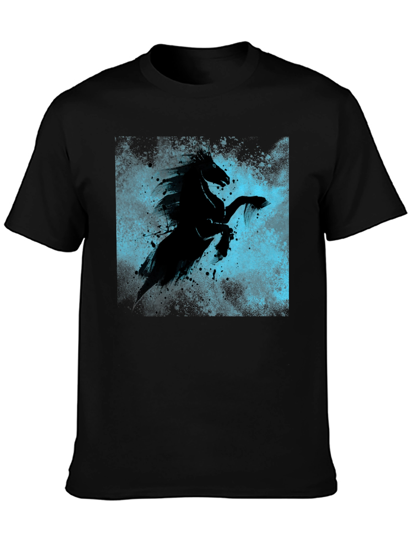 Black Horse Graphic Tee - Unique Style
