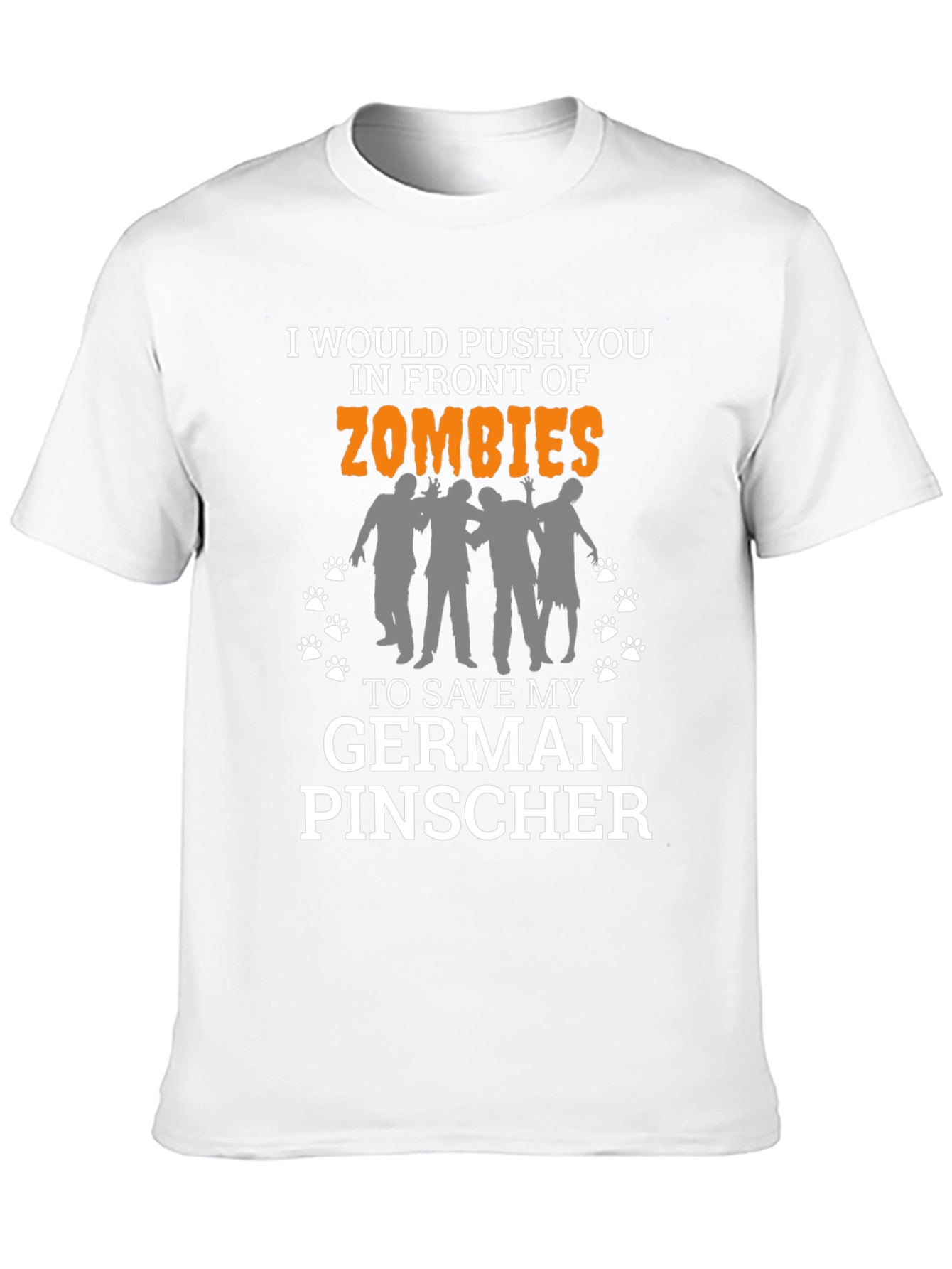 Zombie German Pinscher Graphic T-Shirt