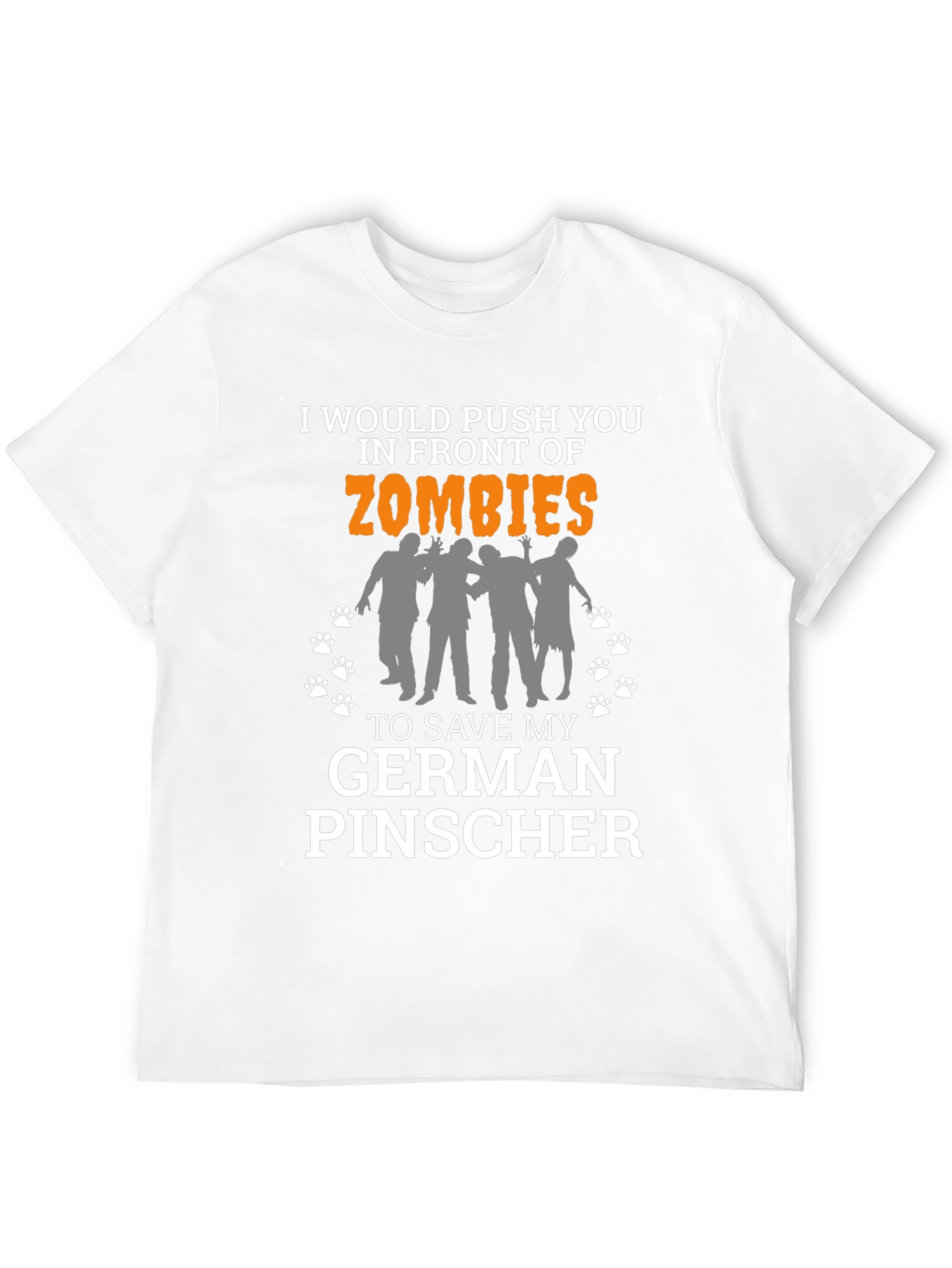 Zombie German Pinscher Graphic T-Shirt