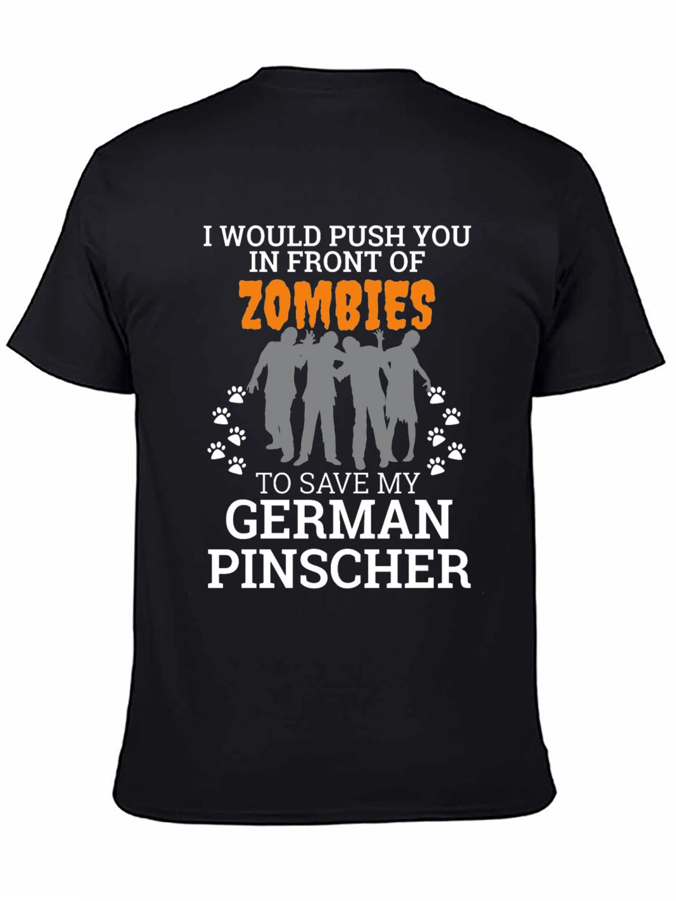 Zombie German Pinscher Graphic T-Shirt