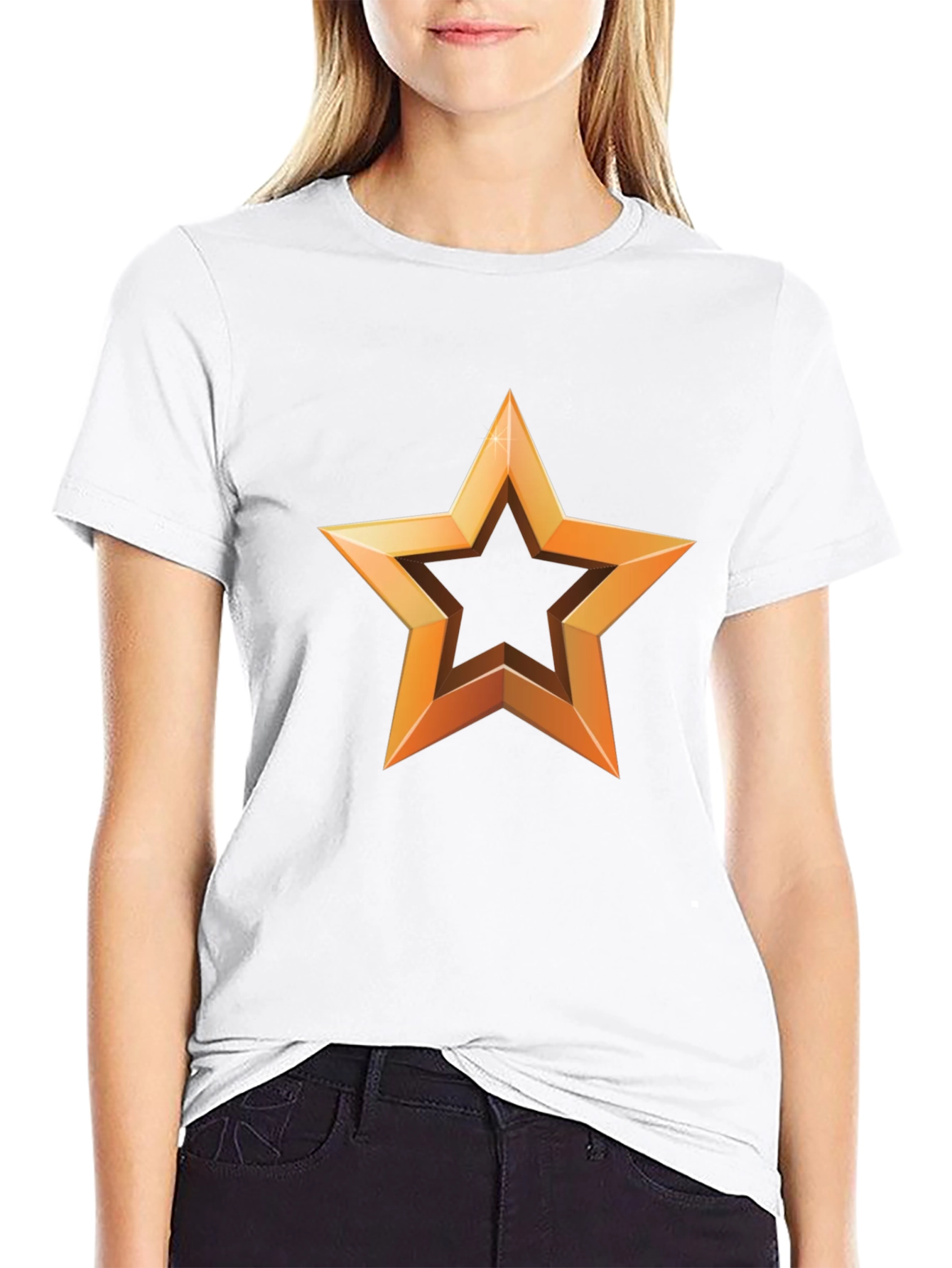 Golden Star Graphic T-Shirt