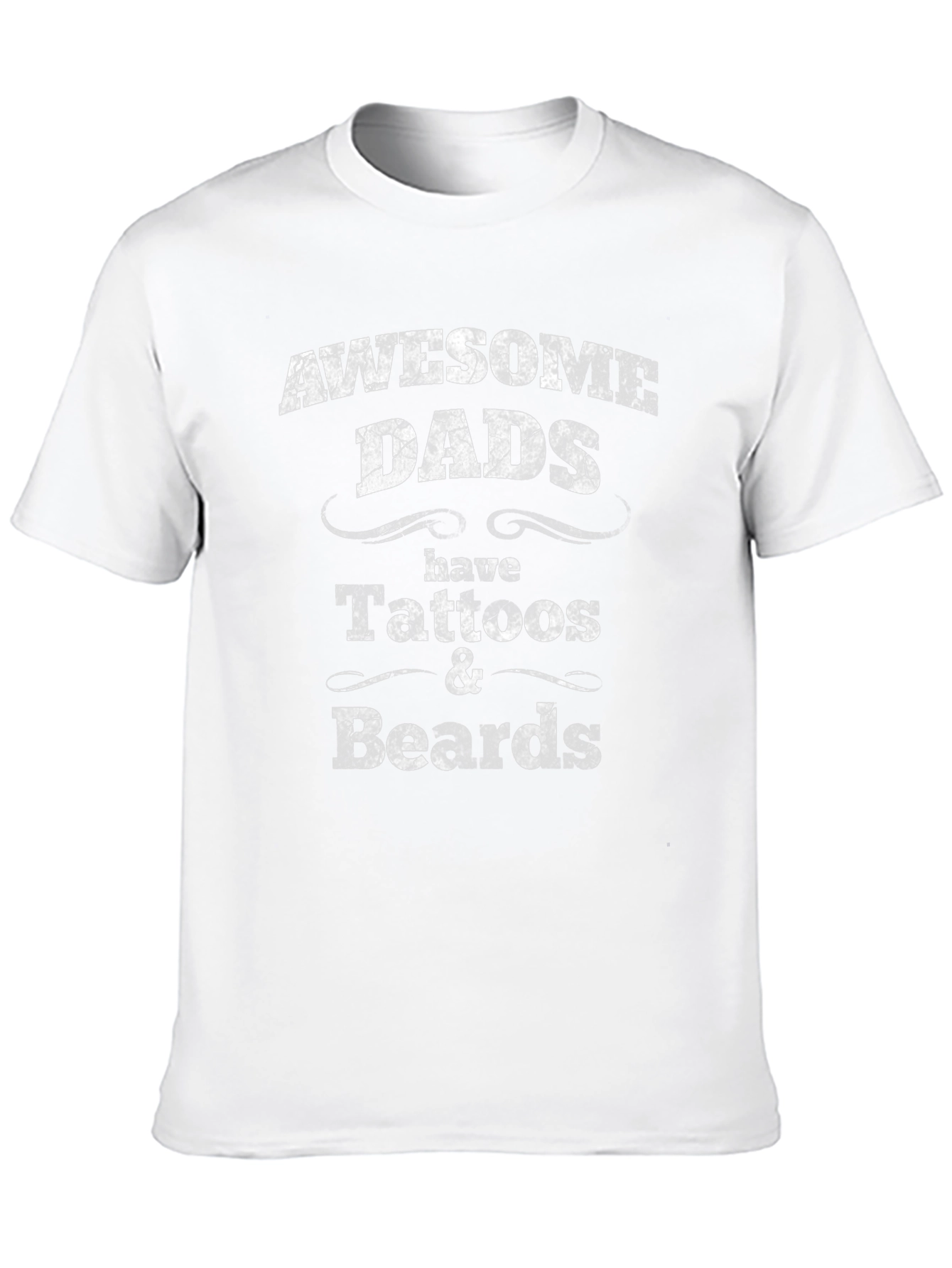 Awesome Dads Tattoo & Beard T-Shirt