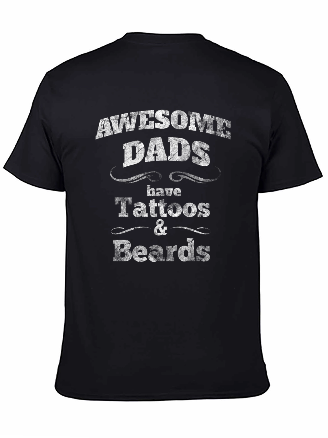 Awesome Dads Tattoo & Beard T-Shirt