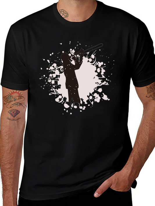 Saxophone Player Graphic Tee - Stylish Musician T-Shirt