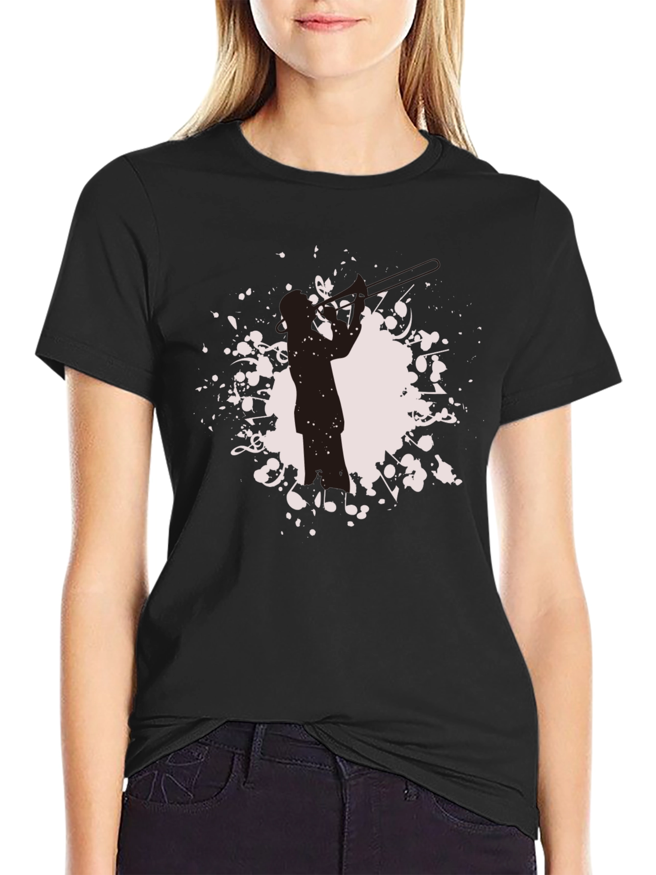 Saxophone Player Graphic Tee - Stylish Musician T-Shirt