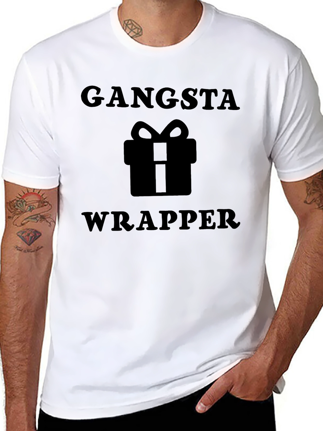 Gangsta Wrapper Gift Graphic T-Shirt