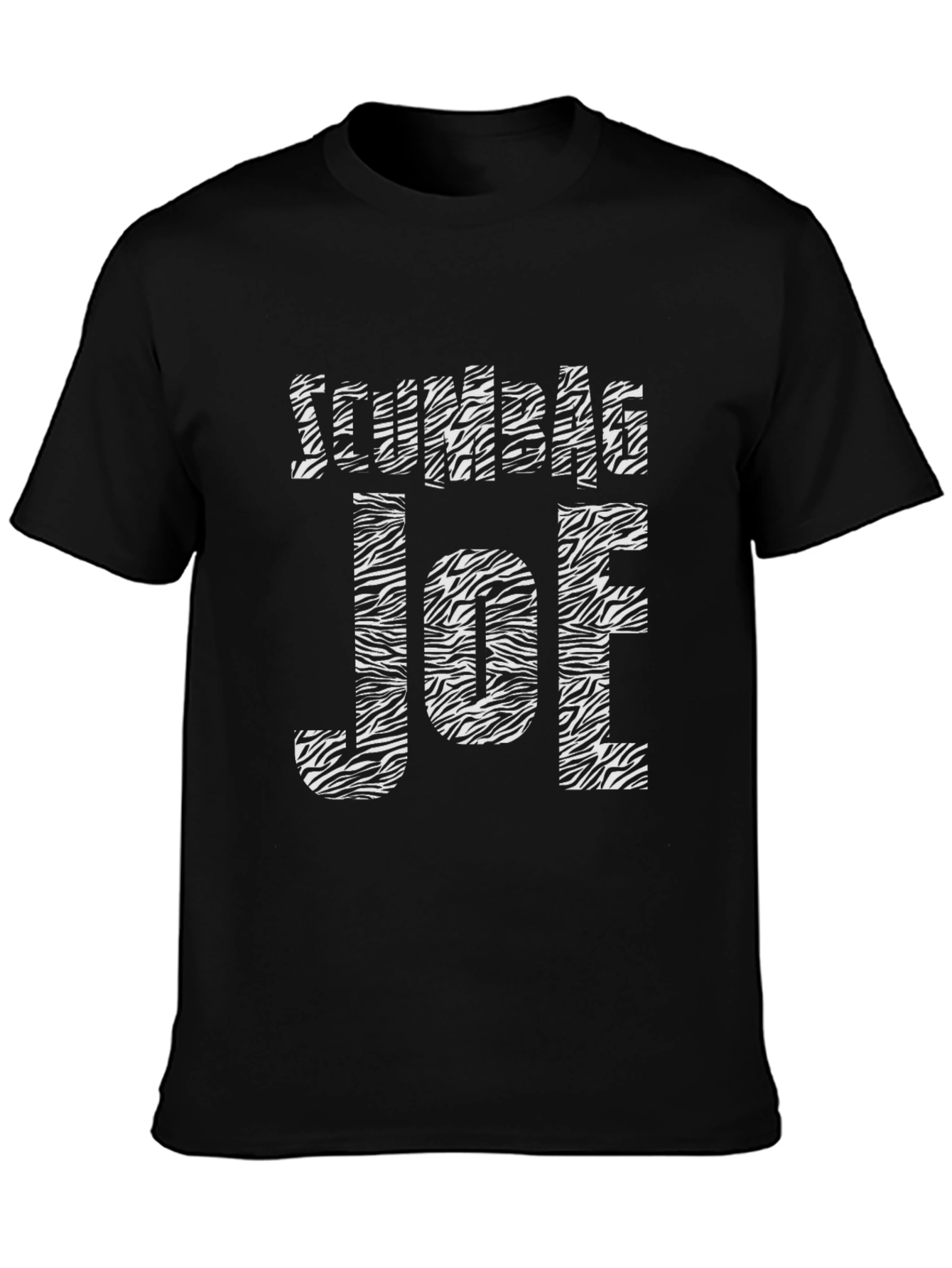 Zumble Joe Zebra Striped Graphic Tee