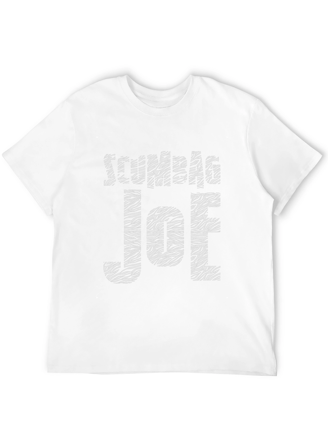 Zumble Joe Zebra Striped Graphic Tee