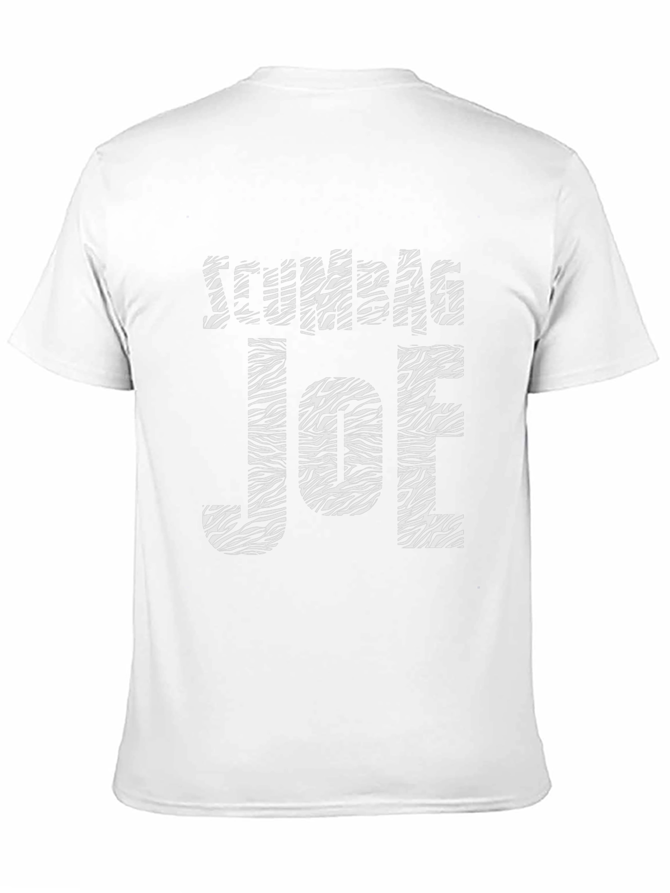 Zumble Joe Zebra Striped Graphic Tee