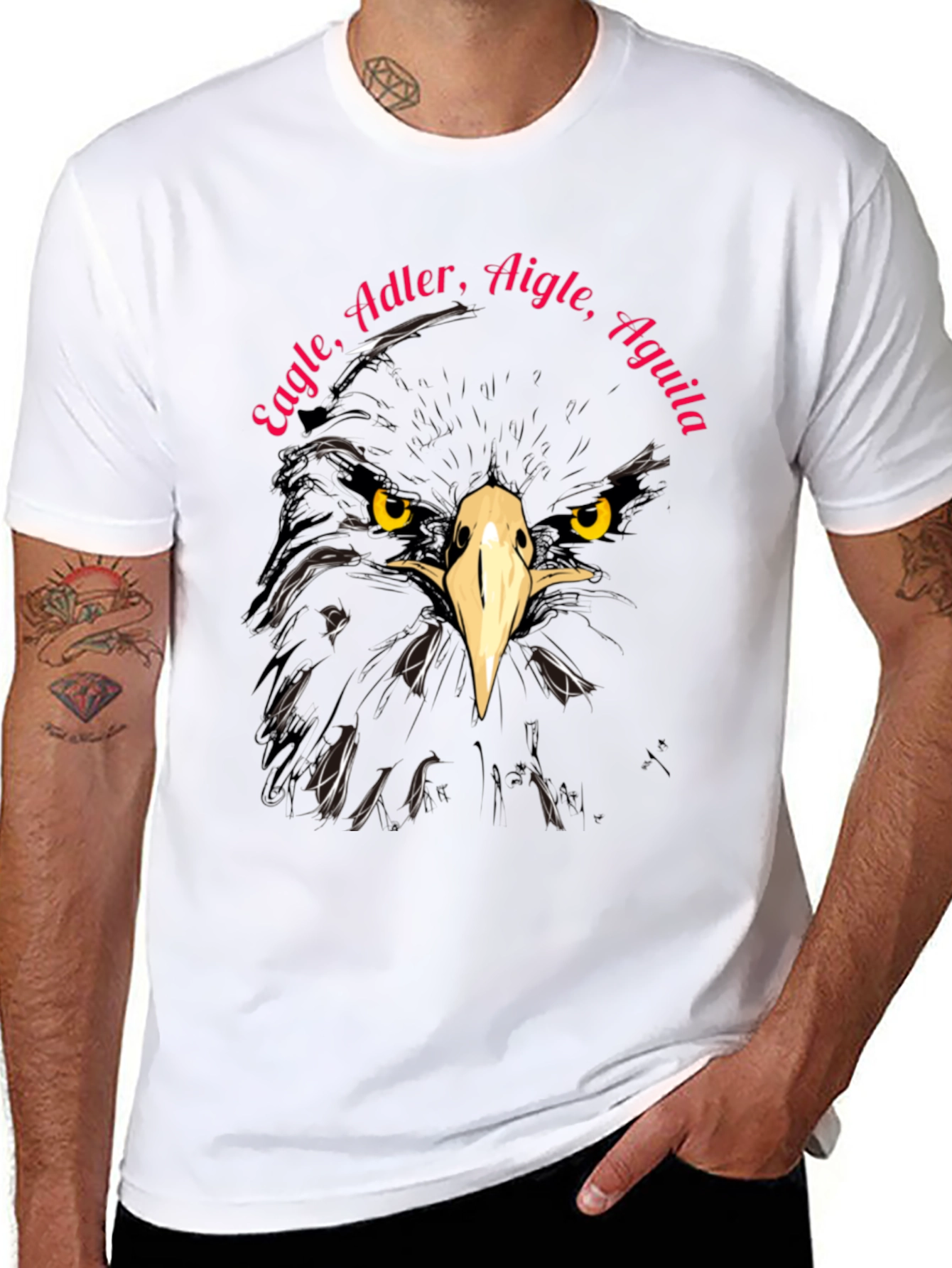 Eagle T-Shirt - Adler Aigle Aguila - Unique Design