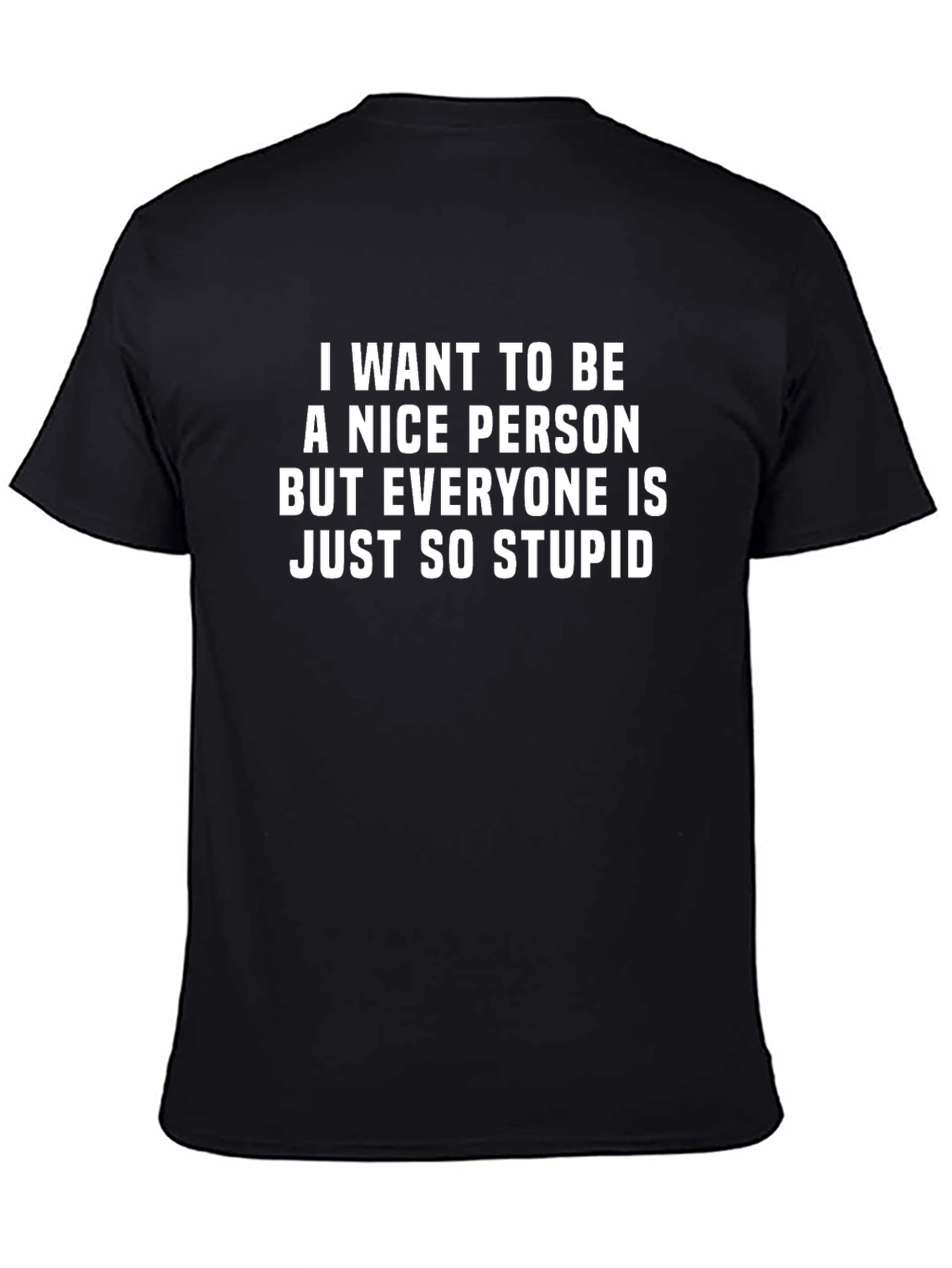 Funny Sarcastic T-Shirt - Nice Person but Stupid