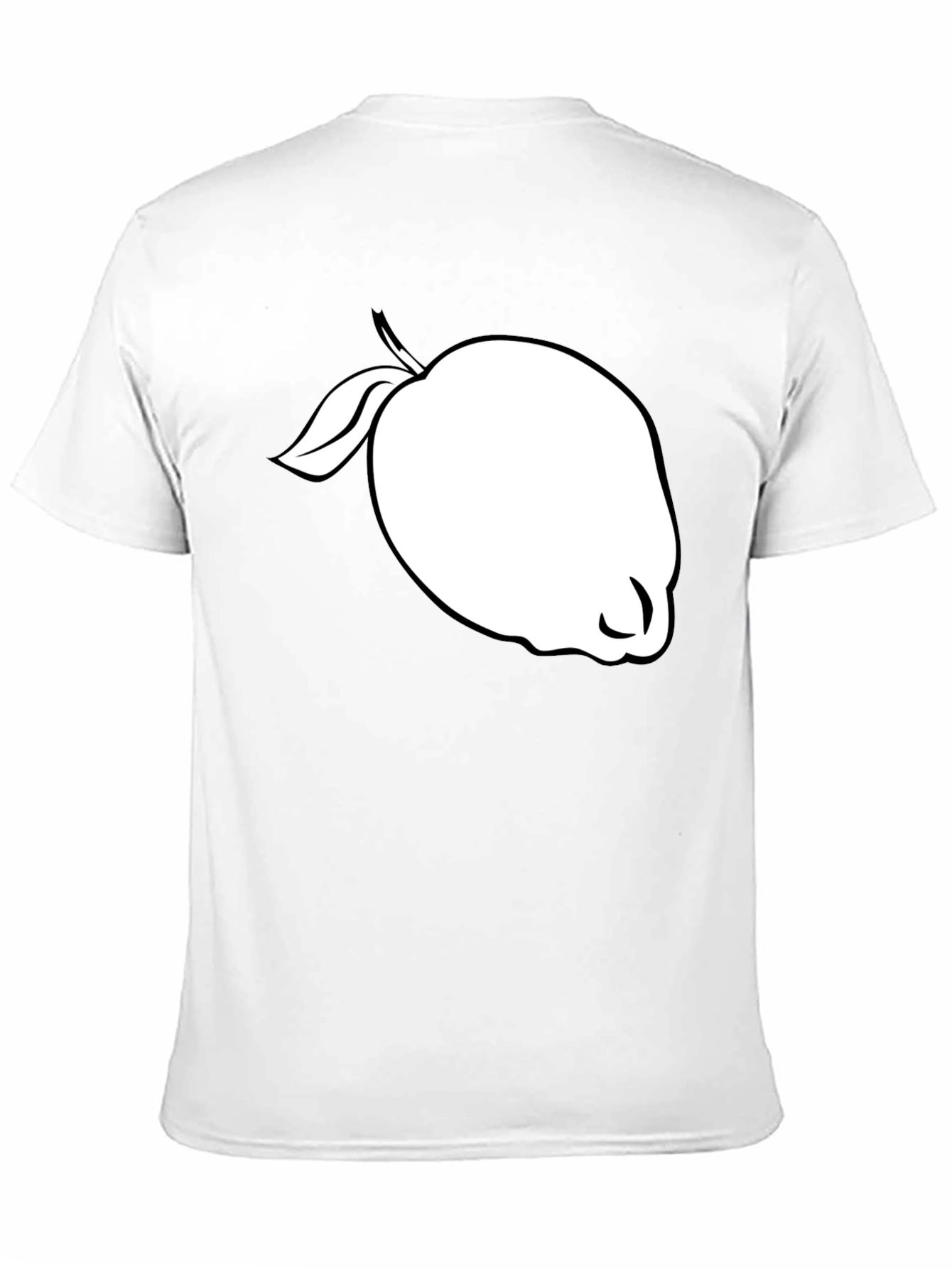 Black T-Shirt with White Guava Graphic