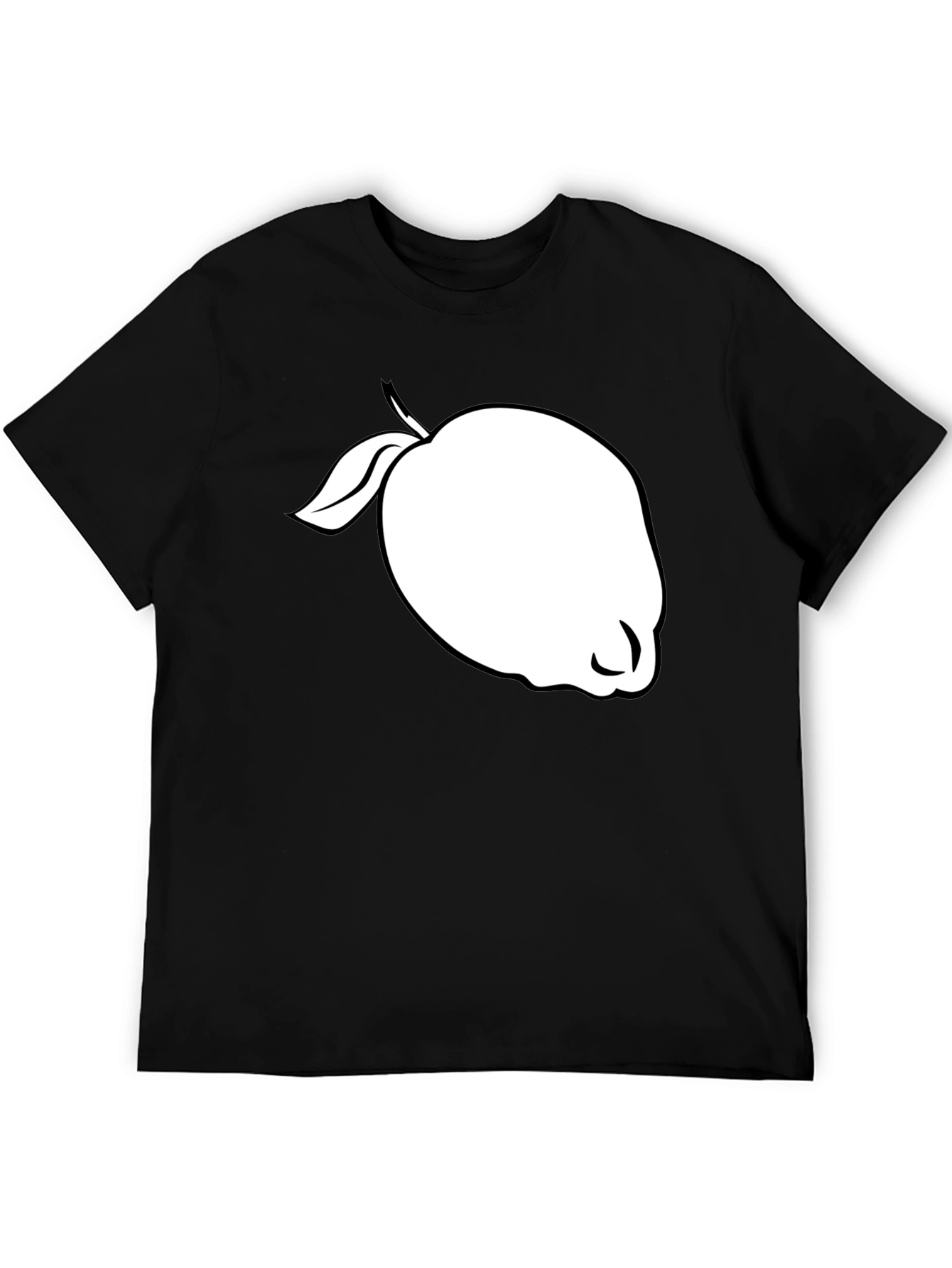 Black T-Shirt with White Guava Graphic
