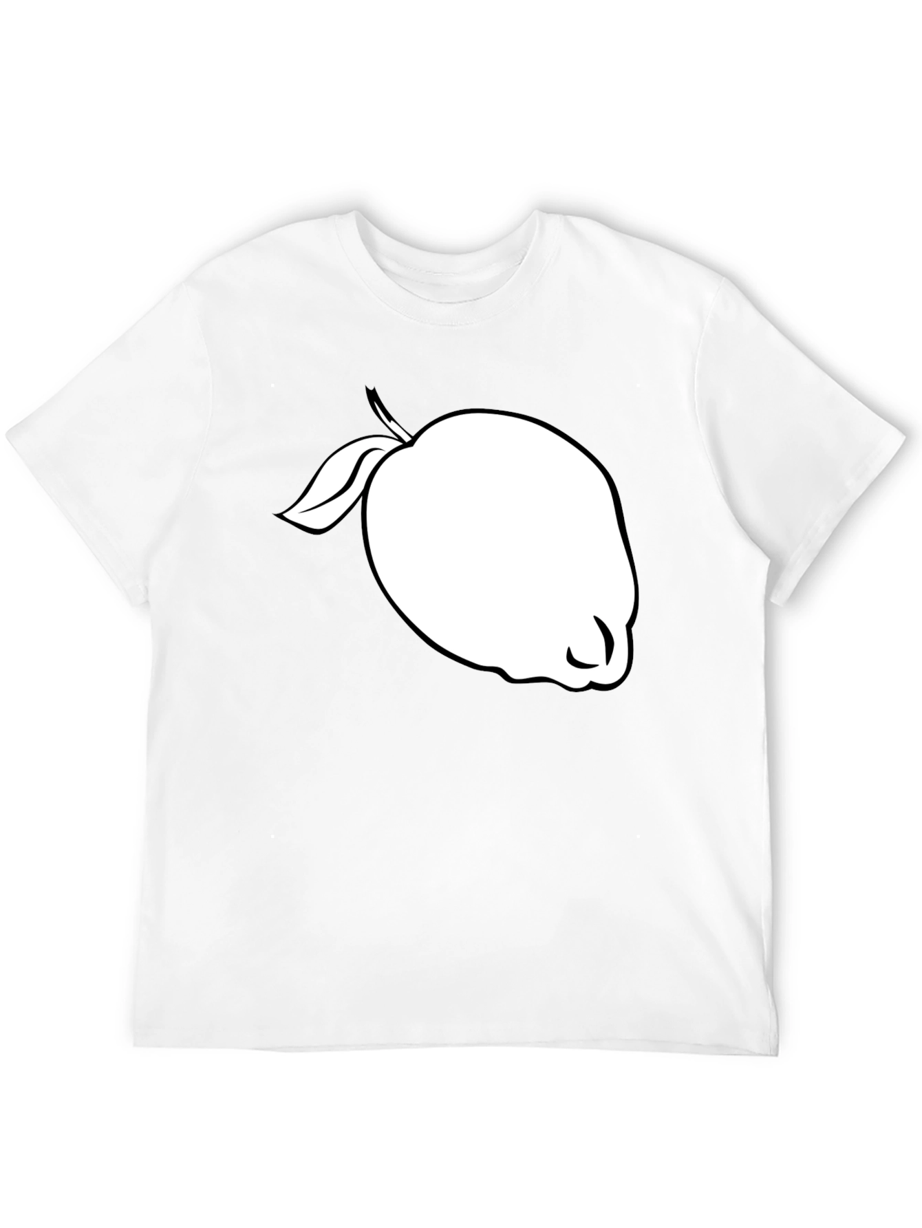 Black T-Shirt with White Guava Graphic