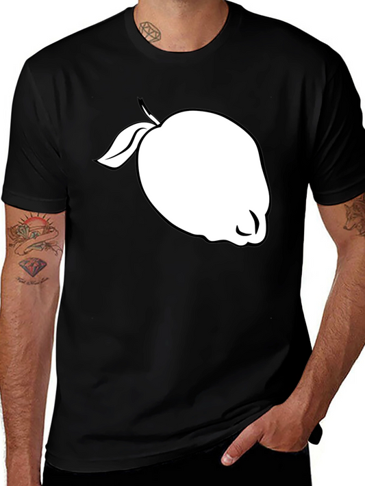 Black T-Shirt with White Guava Graphic