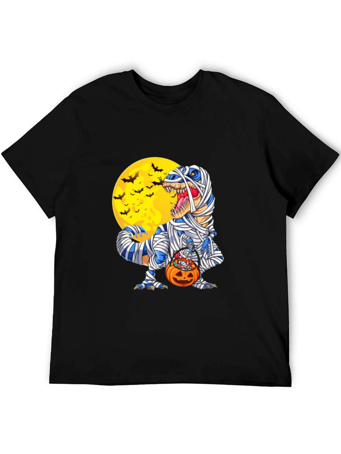Halloween Mummy T-Rex Graphic Tee
