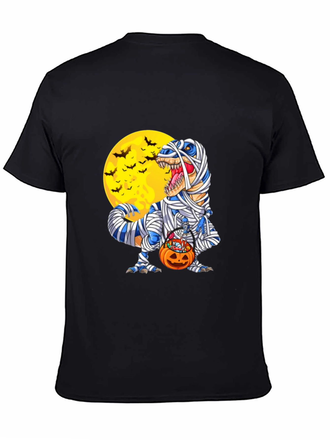 Halloween Mummy T-Rex Graphic Tee