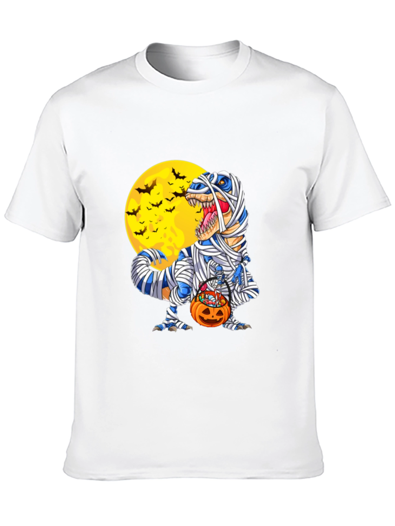 Halloween Mummy T-Rex Graphic Tee