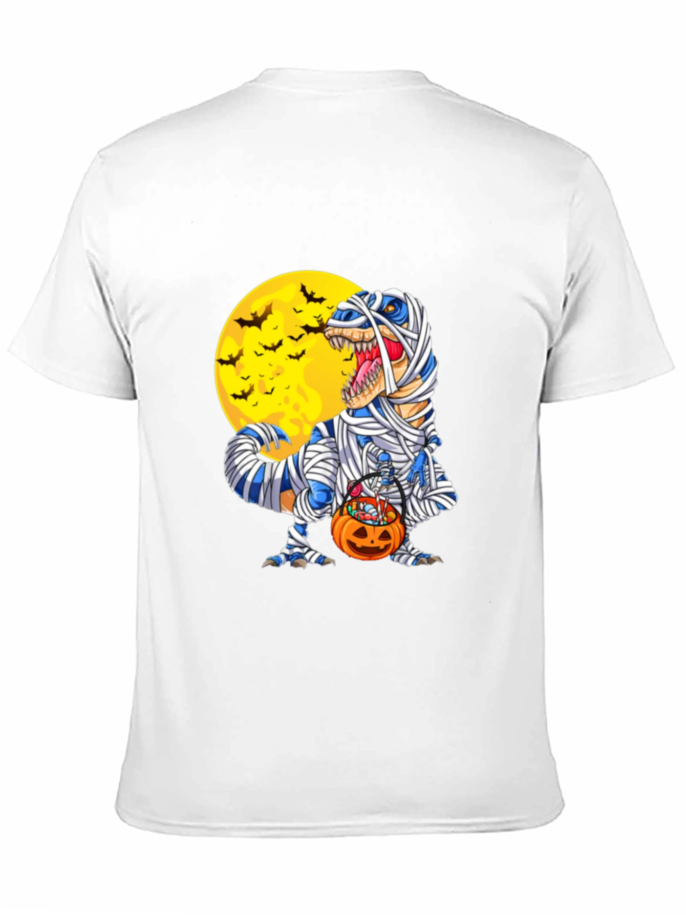 Halloween Mummy T-Rex Graphic Tee