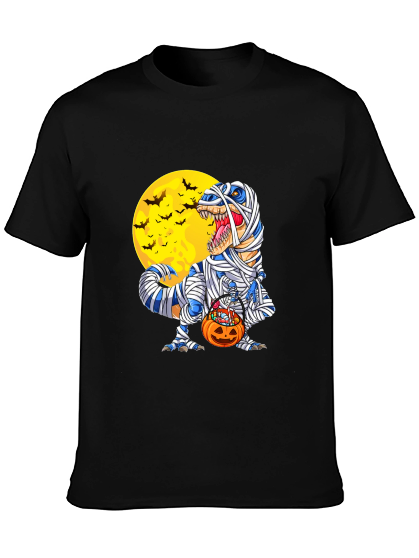 Halloween Mummy T-Rex Graphic Tee