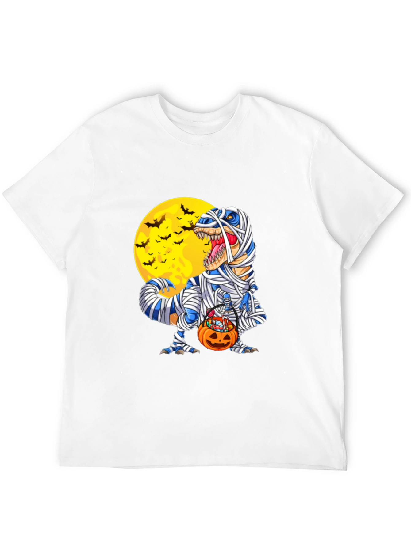 Halloween Mummy T-Rex Graphic Tee