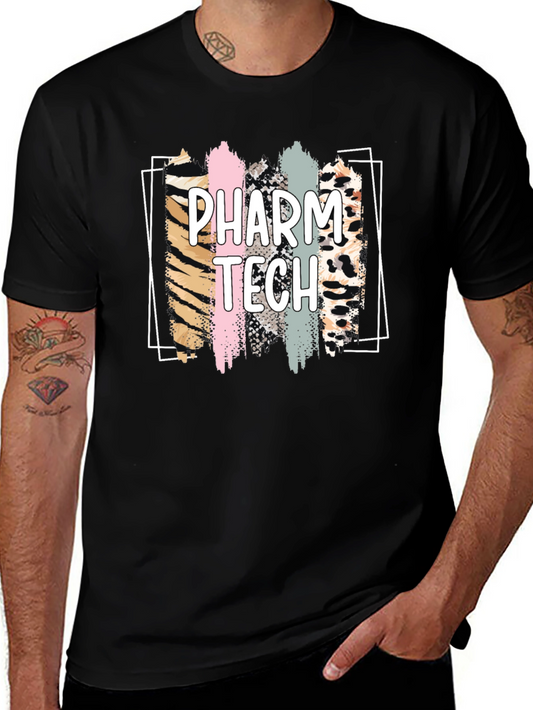 Pharm Tech Animal Print Brush Stroke T-Shirt