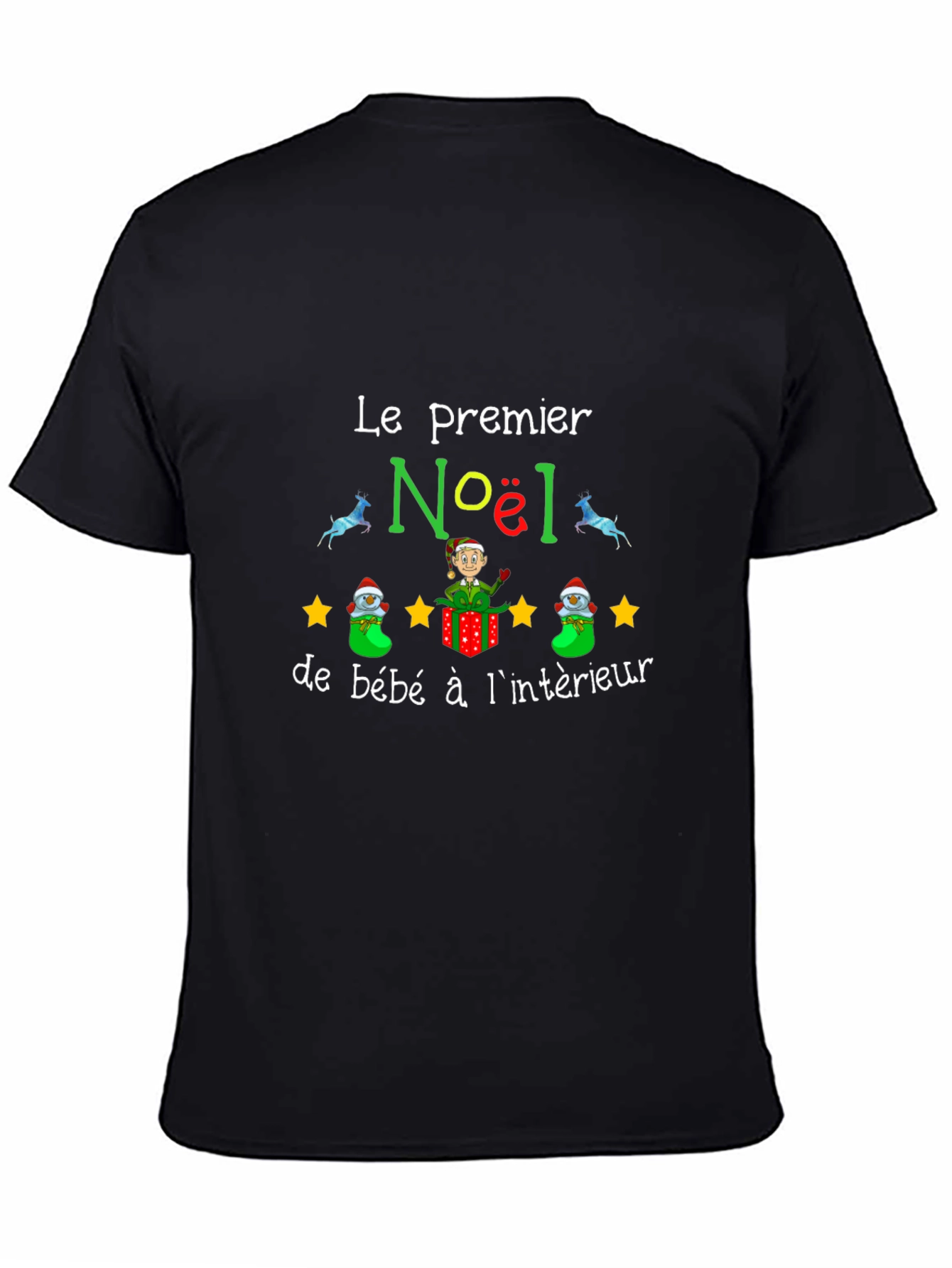 Festive Christmas Baby Announcement T-Shirt