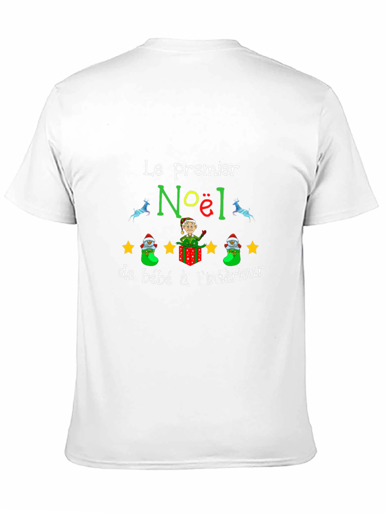 Festive Christmas Baby Announcement T-Shirt