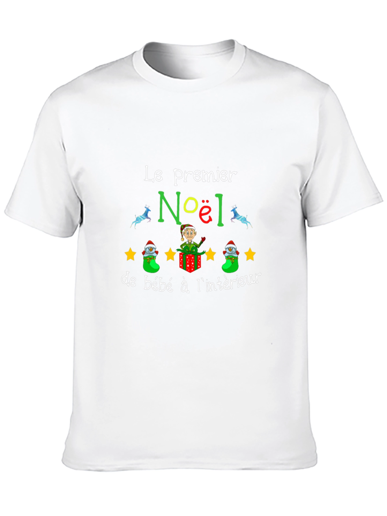 Festive Christmas Baby Announcement T-Shirt