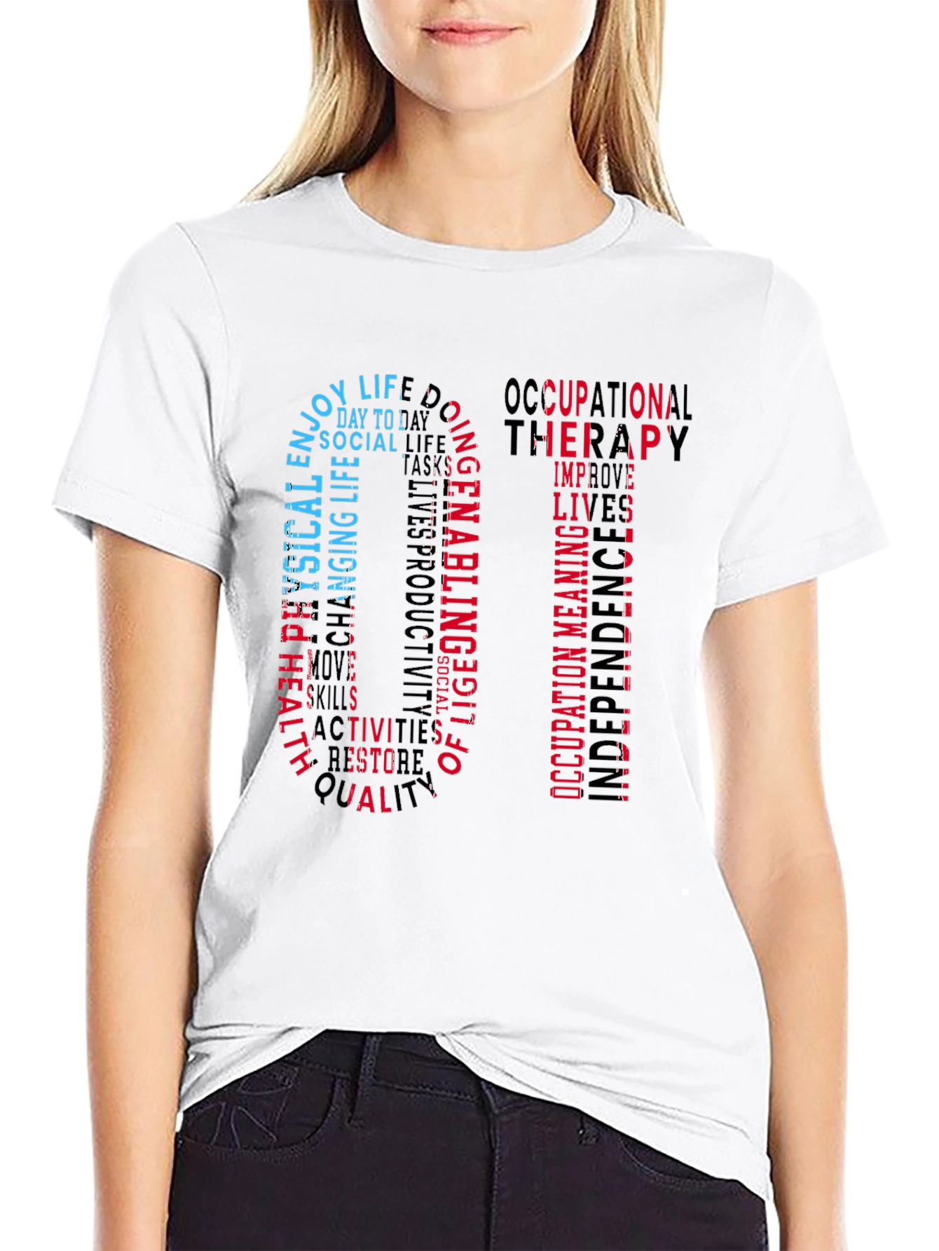 Occupational Therapy OT Word Art T-Shirt