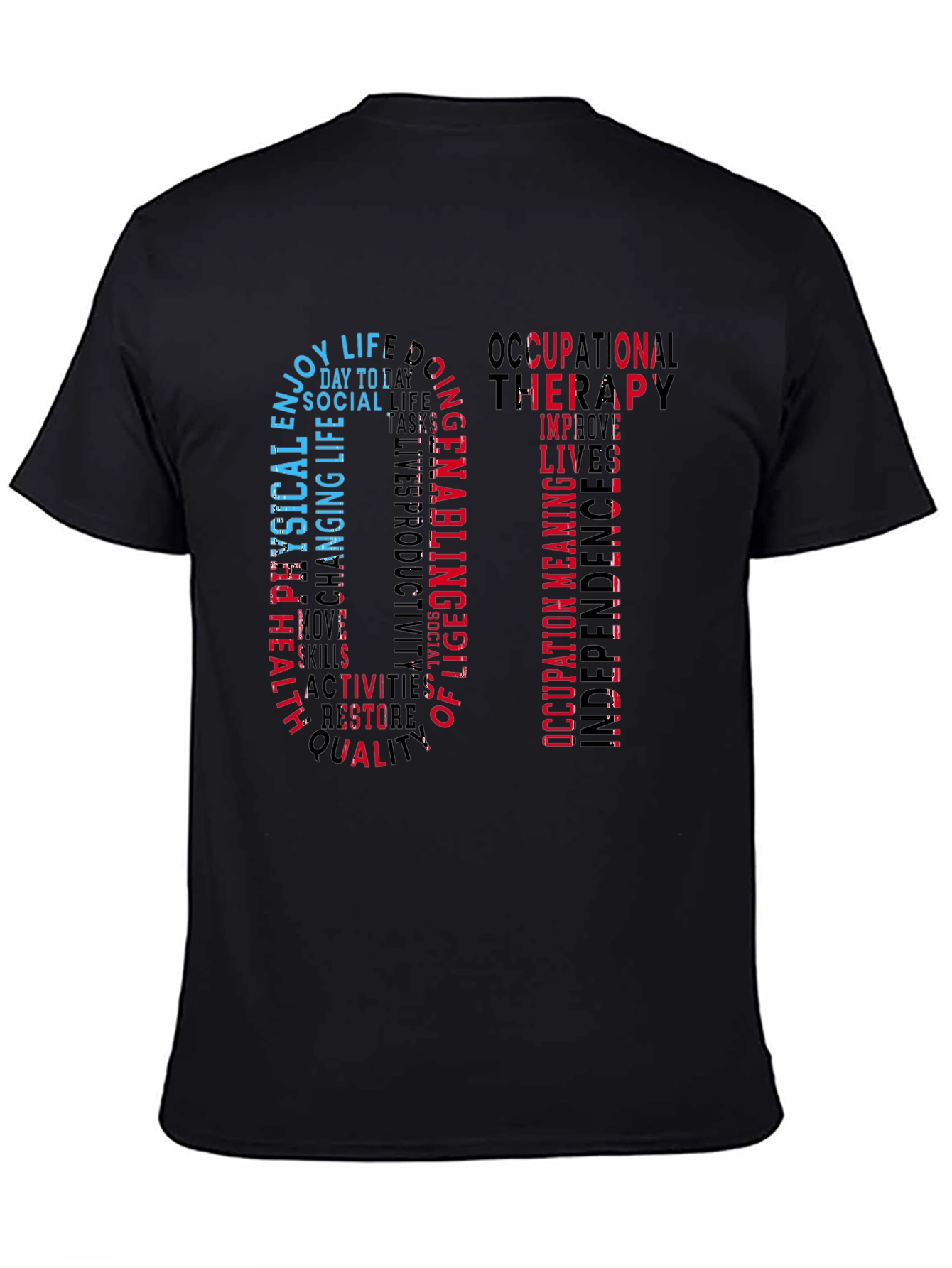 Occupational Therapy OT Word Art T-Shirt