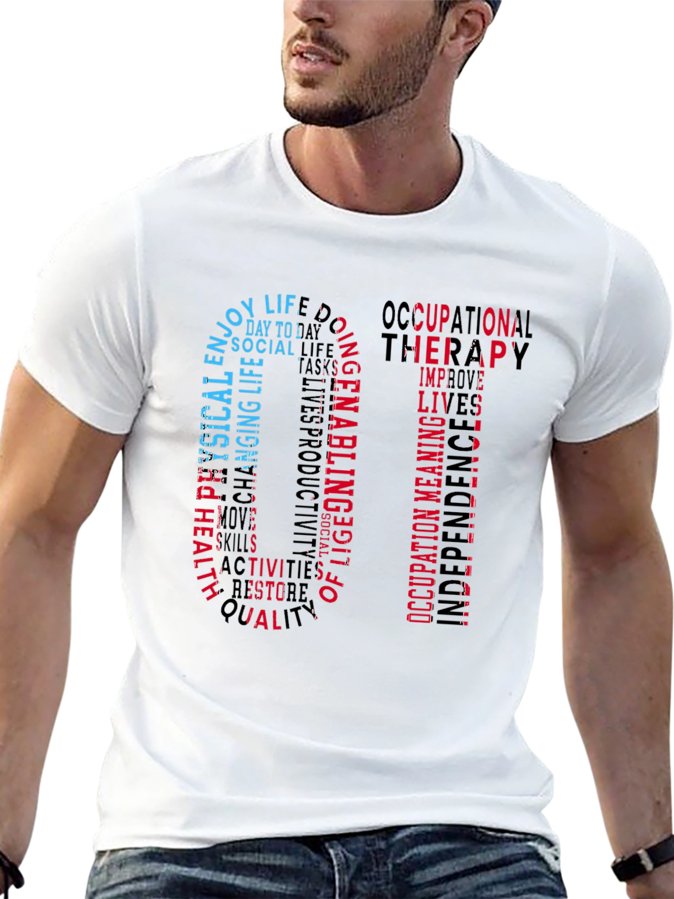 Occupational Therapy OT Word Art T-Shirt