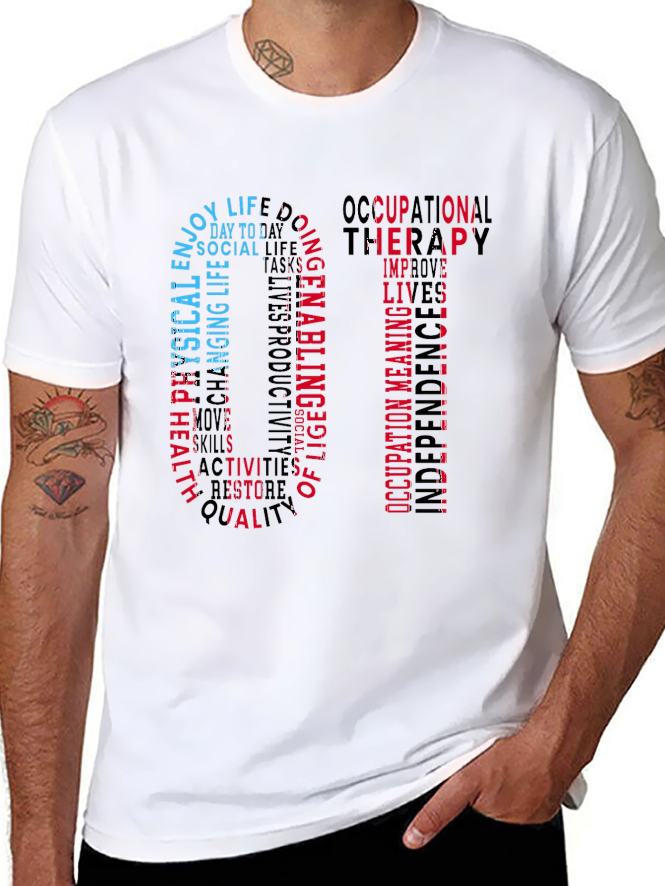Occupational Therapy OT Word Art T-Shirt