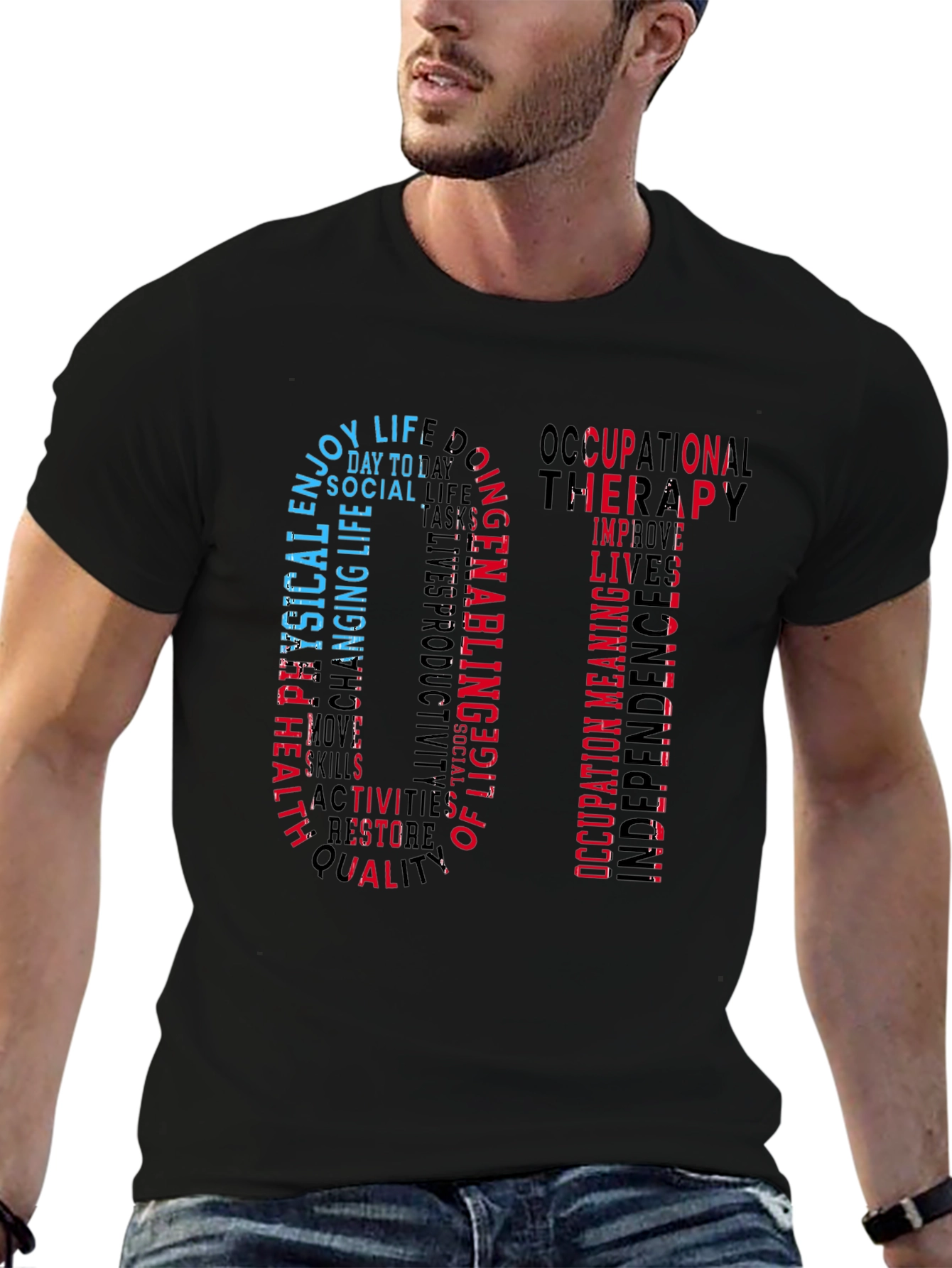 Occupational Therapy OT Word Art T-Shirt