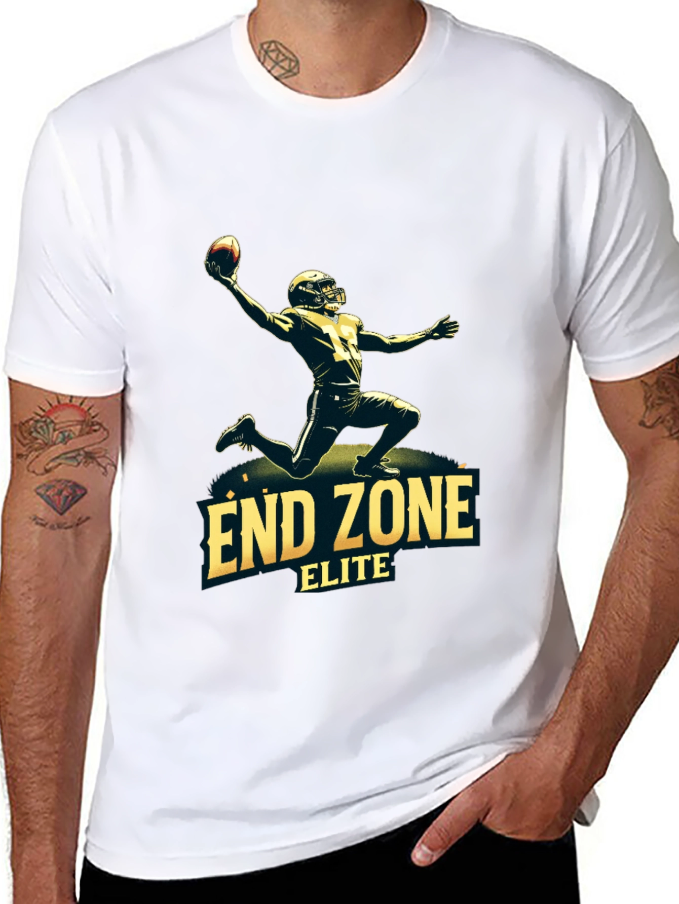 End Zone Elite Football T-Shirt