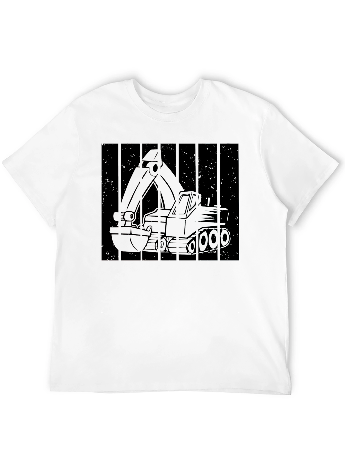 Excavator Graphic Tee - Construction Vehicle Shirt