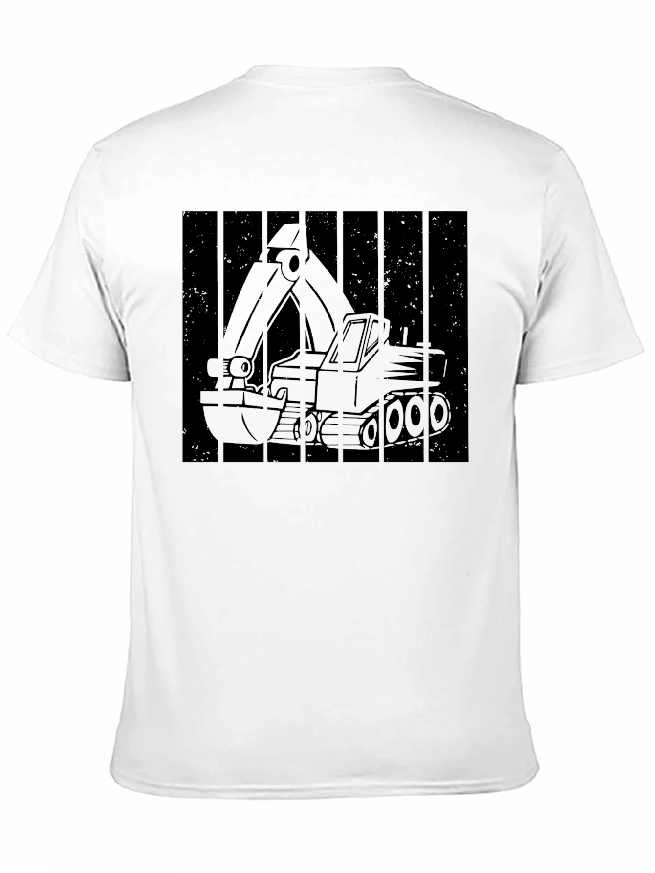 Excavator Graphic Tee - Construction Vehicle Shirt