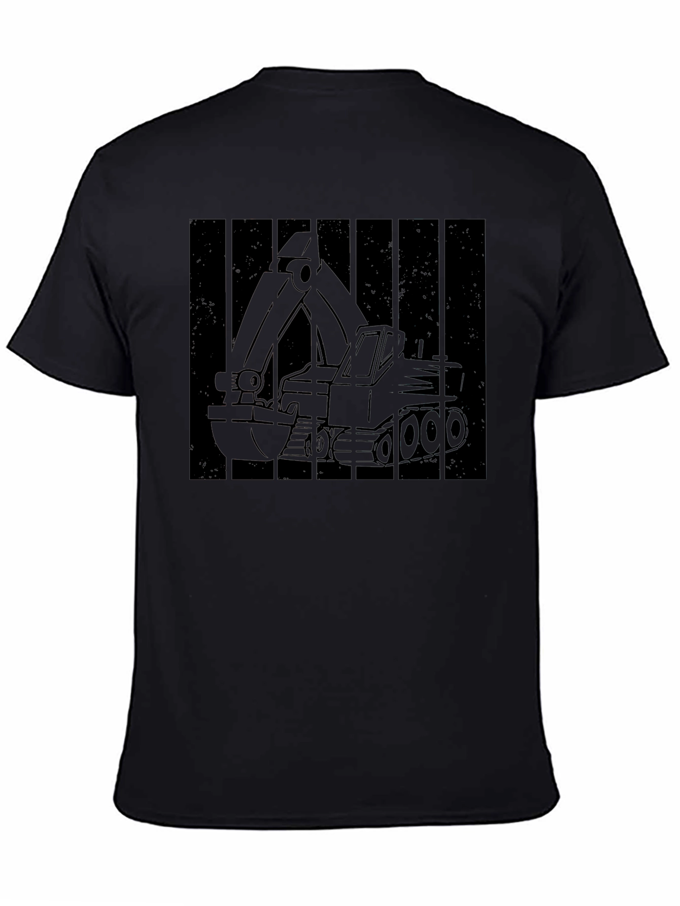 Excavator Graphic Tee - Construction Vehicle Shirt