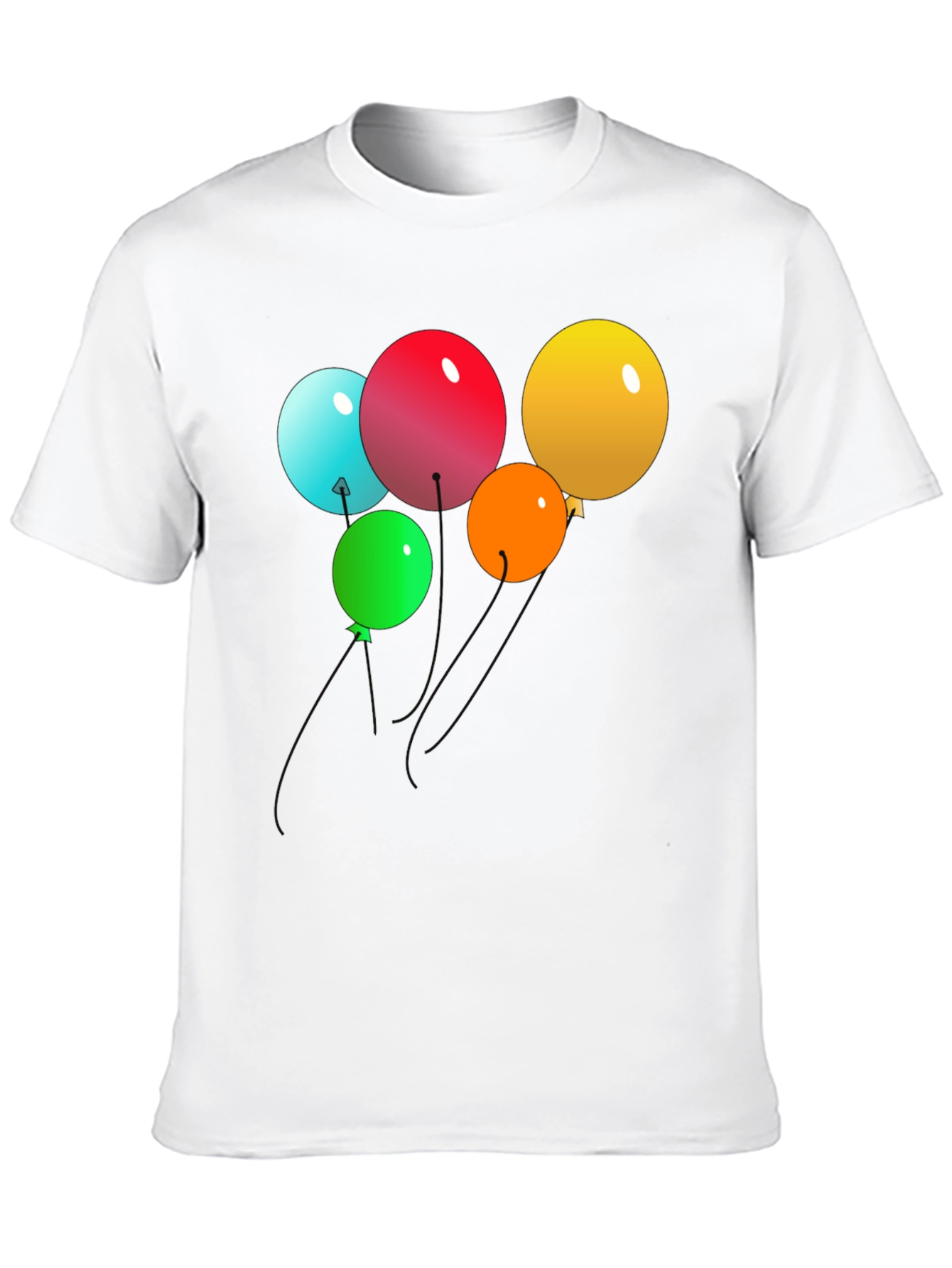 Balloons Graphic Black T-Shirt