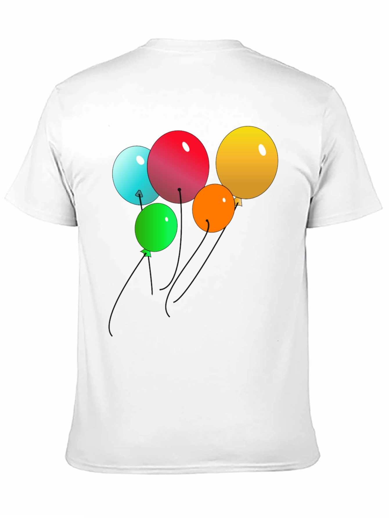 Balloons Graphic Black T-Shirt