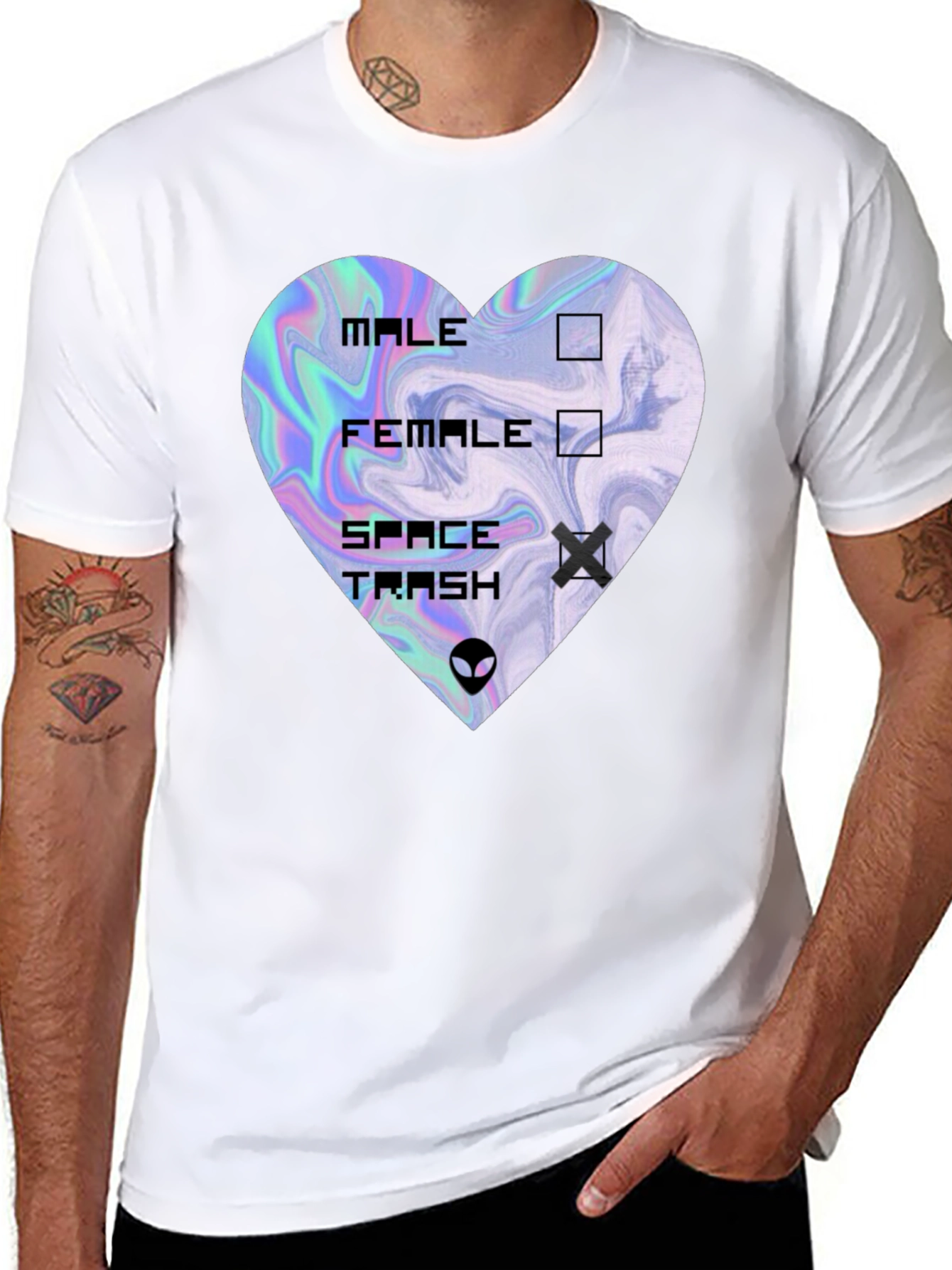 Space Trash Heart T-Shirt