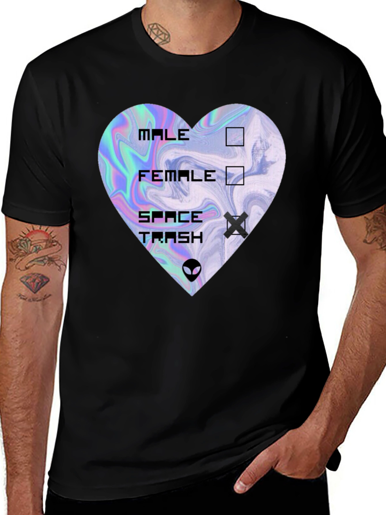 Space Trash Heart T-Shirt