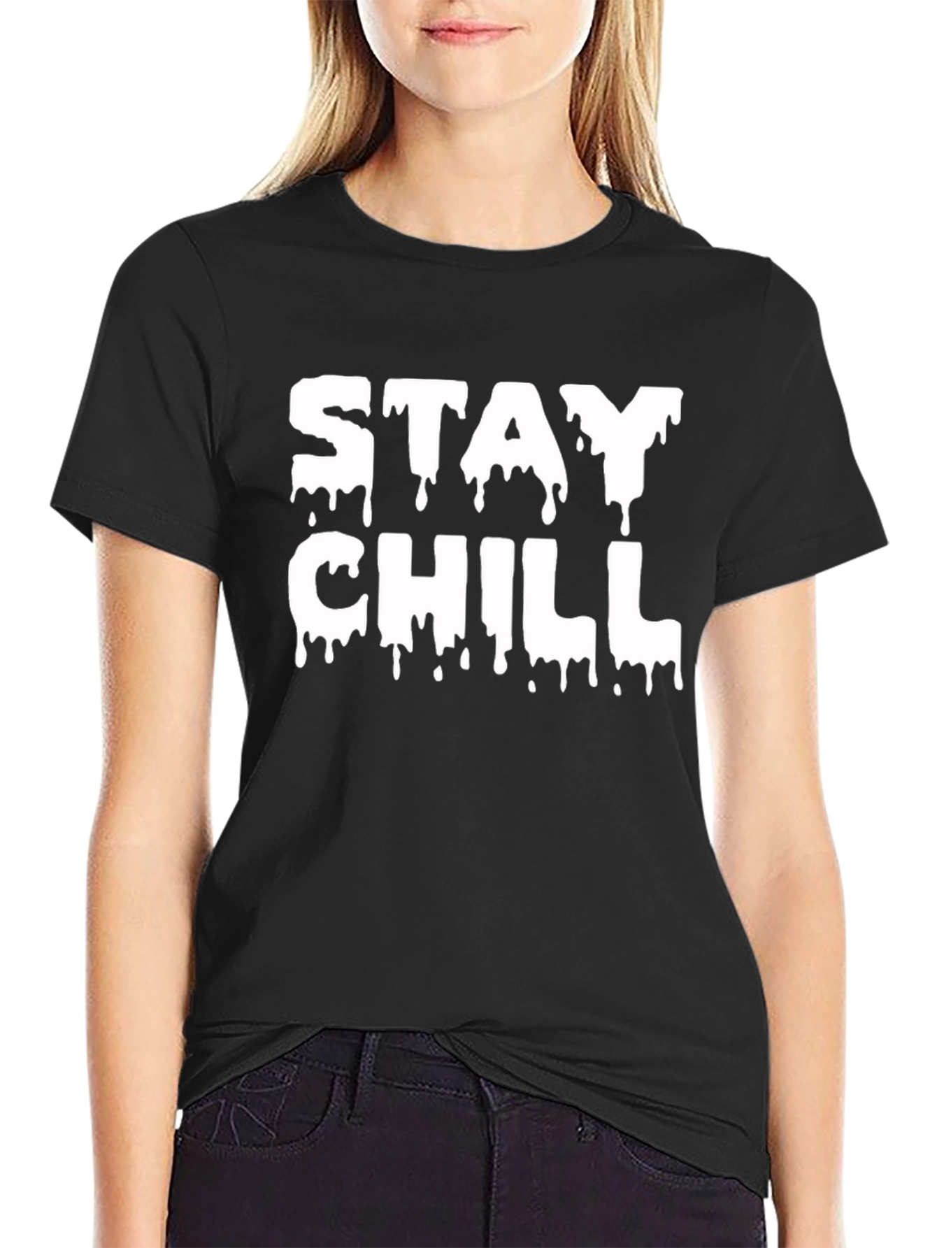 Stay Chill Graphic Tee - Mens Black T-Shirt