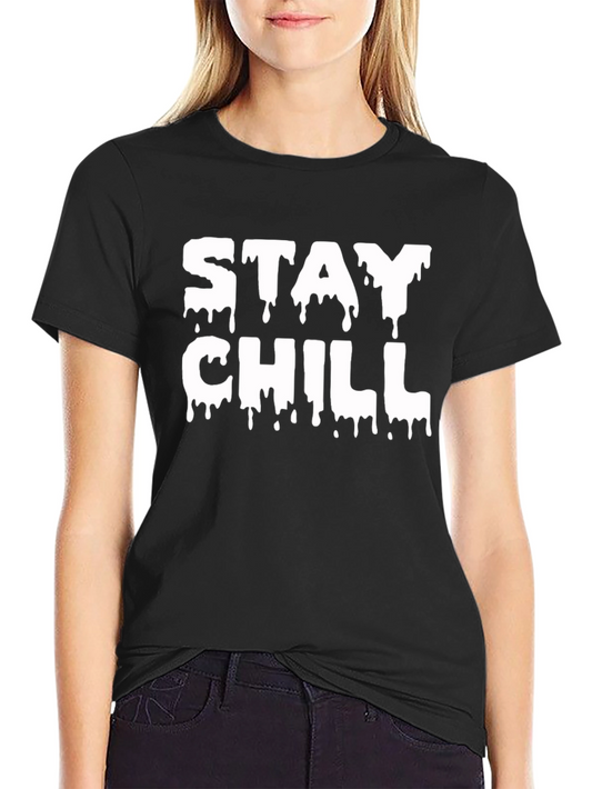 Stay Chill Graphic Tee - Mens Black T-Shirt