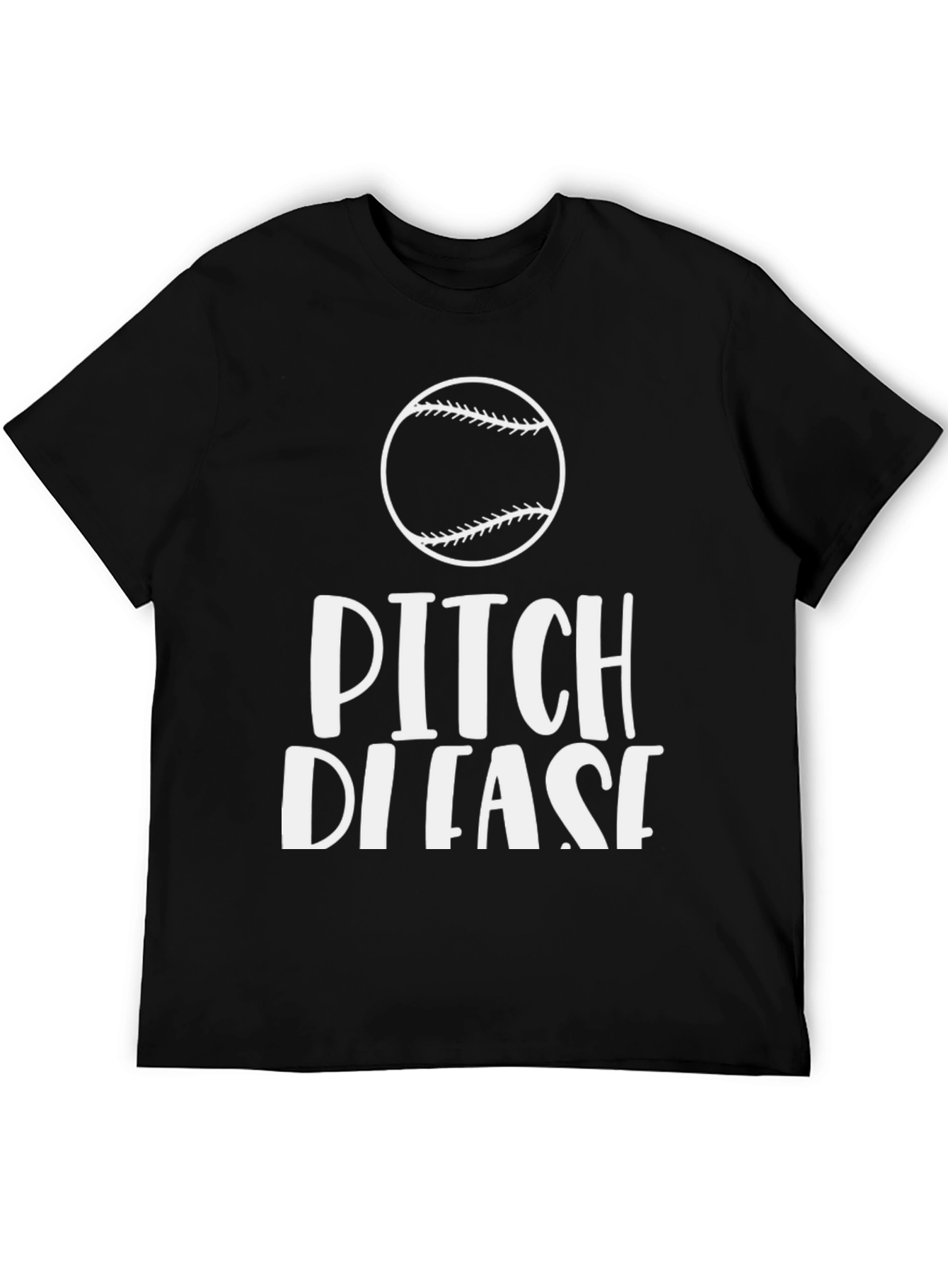 Pitch Please Baseball Graphic T-Shirt