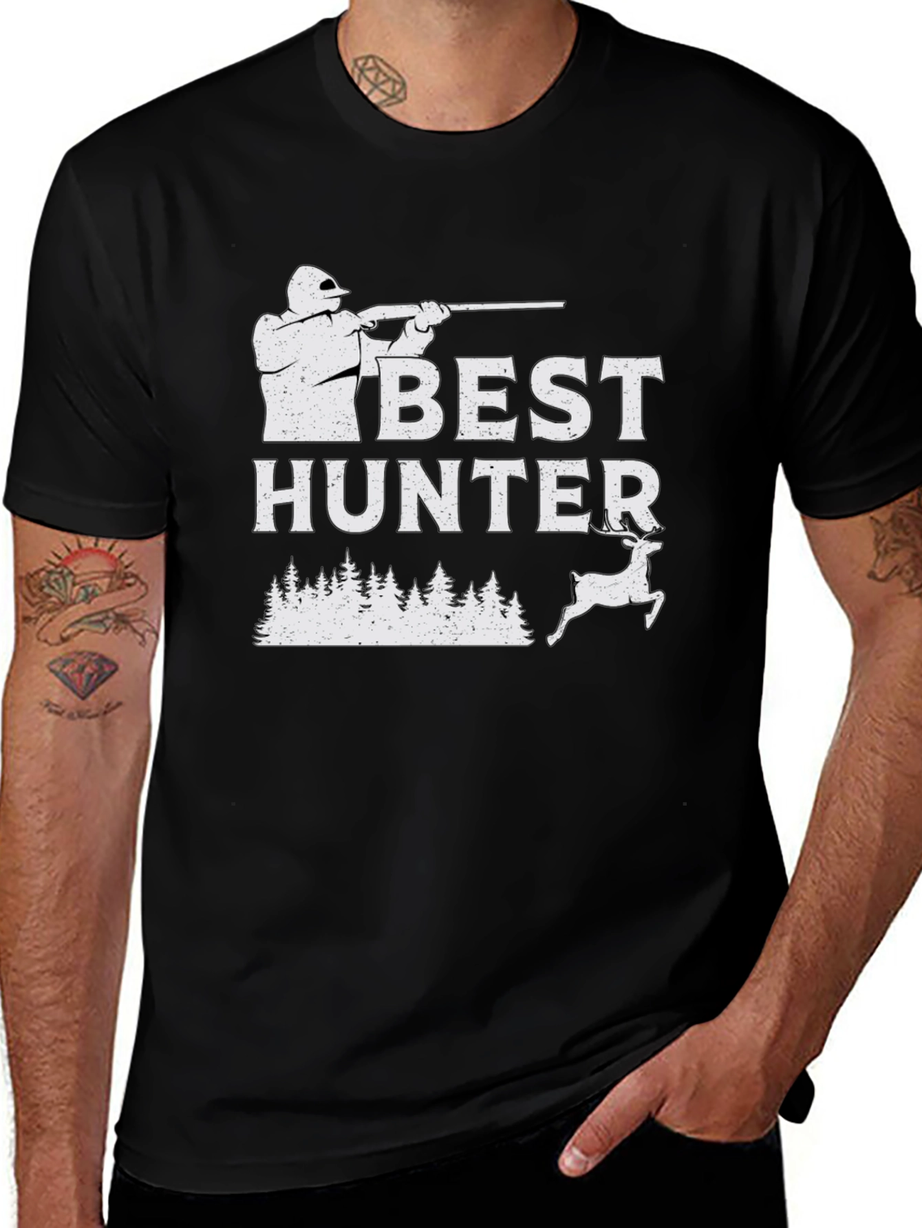 Best Hunter T-Shirt - Deer Hunting Graphic Tee