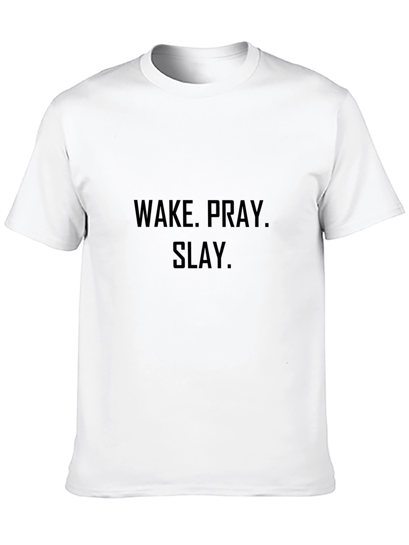 Wake Pray Slay Black Graphic Tee