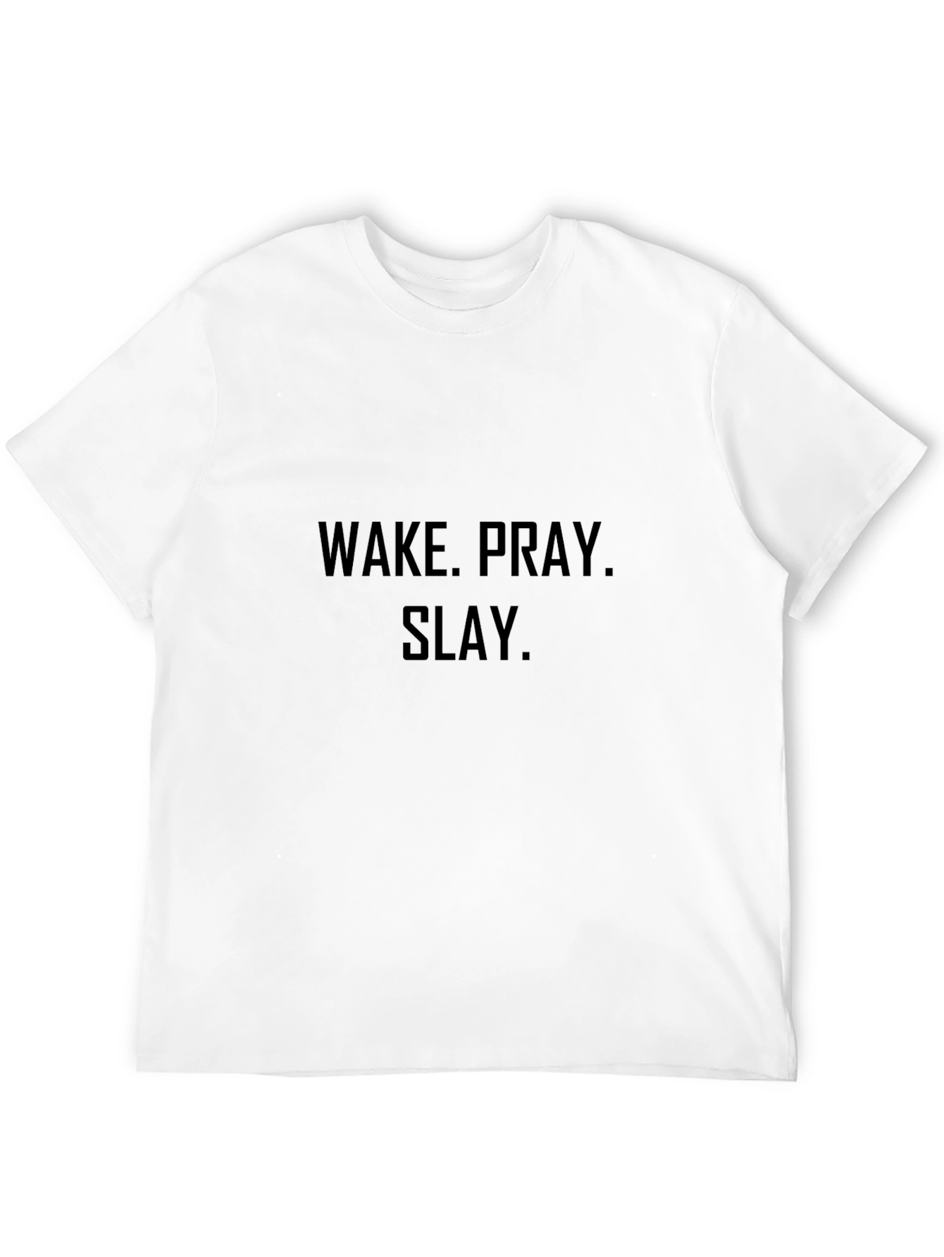 Wake Pray Slay Black Graphic Tee