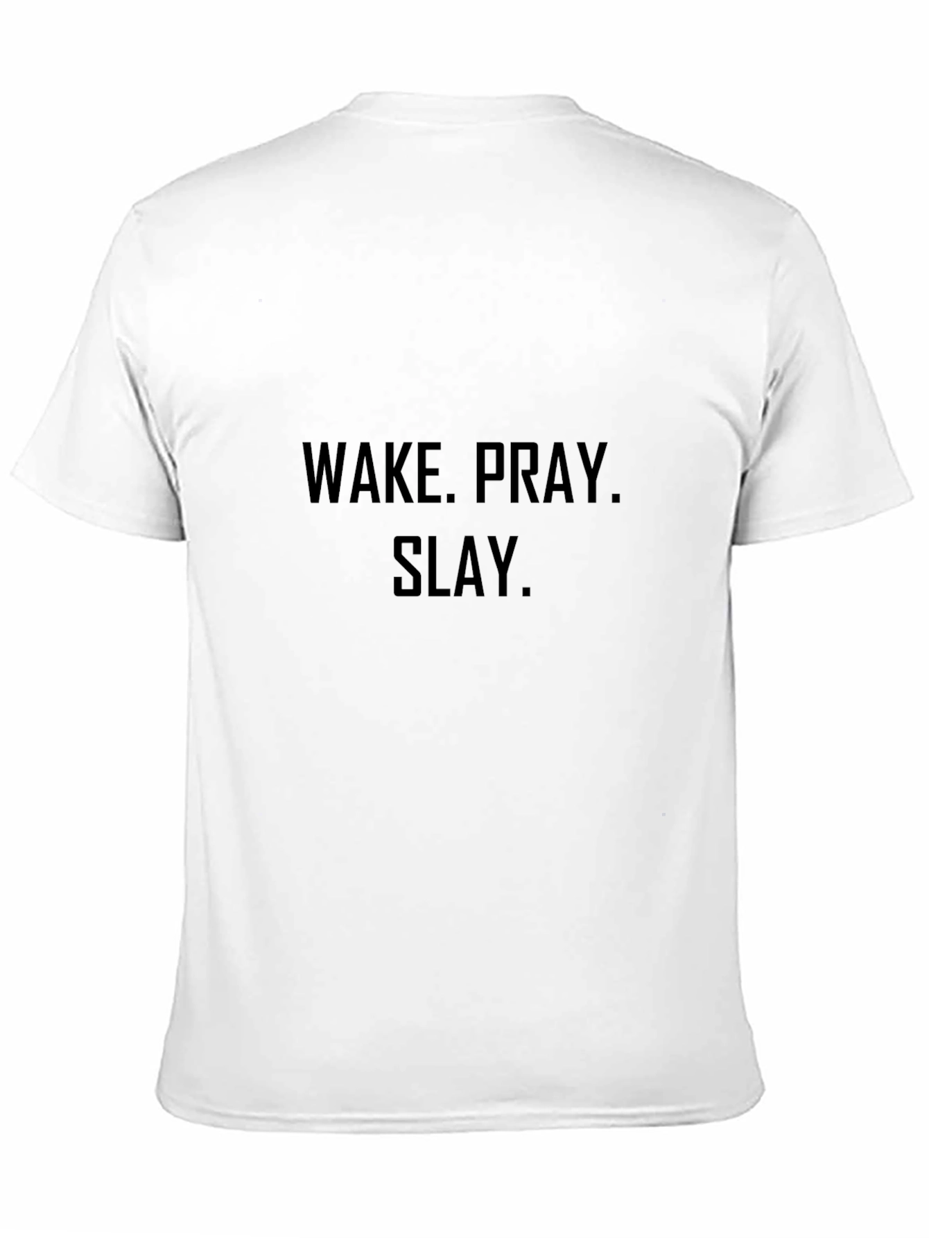 Wake Pray Slay Black Graphic Tee
